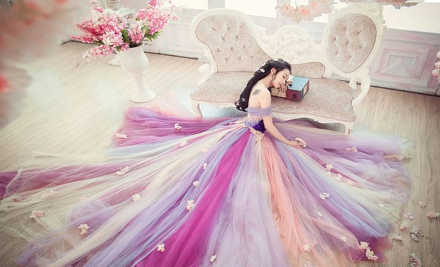 Bí quyết lựa chọn những chiếc váy cưới màu đẹp như mơ