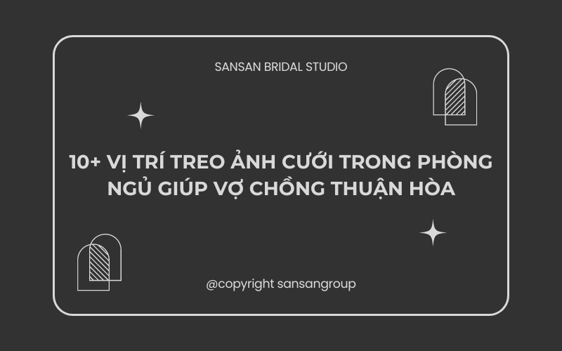 Vị trí treo ảnh cưới trong phòng ngủ