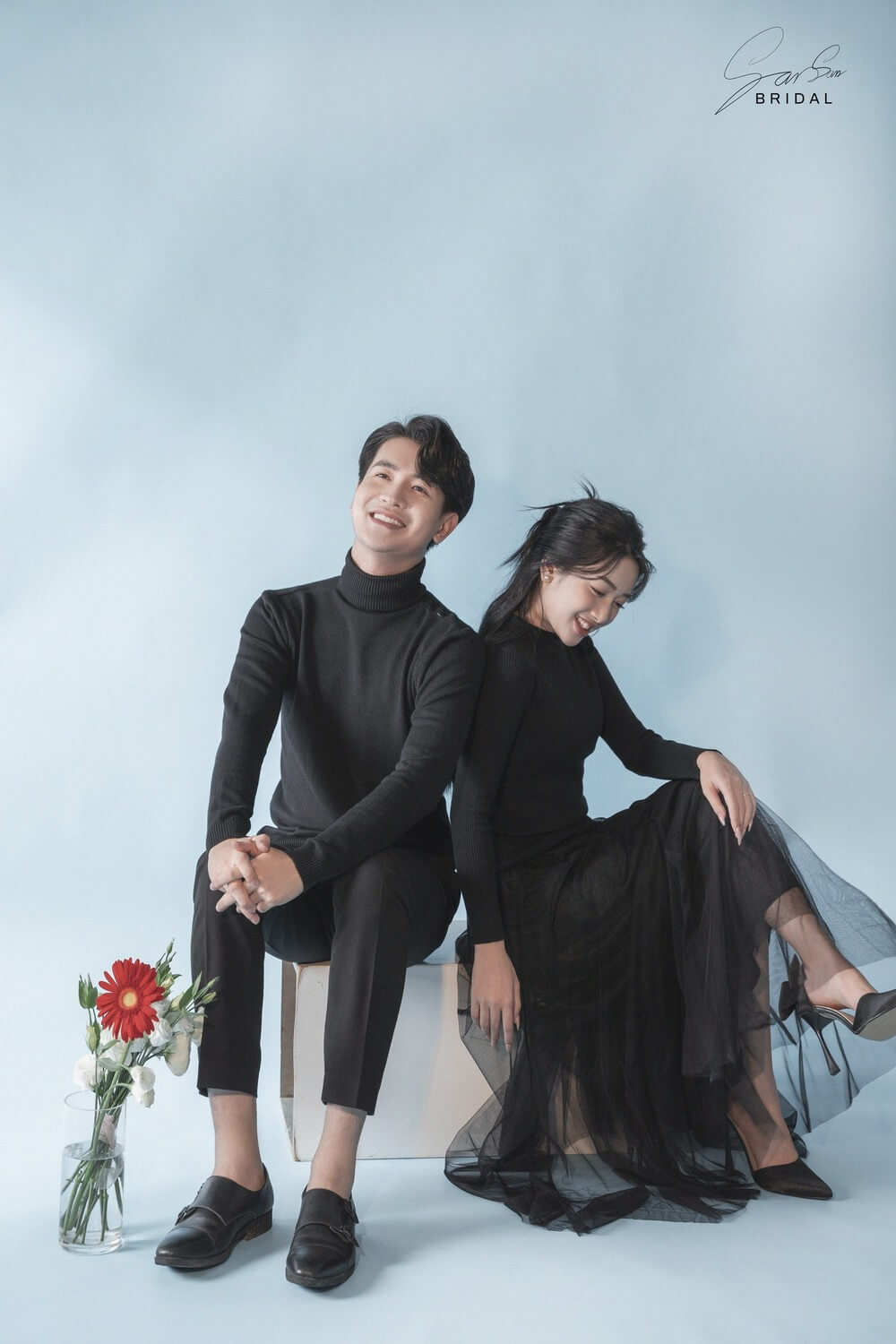 Bộ ảnh cưới Hàn Quốc phong cách đơn giản