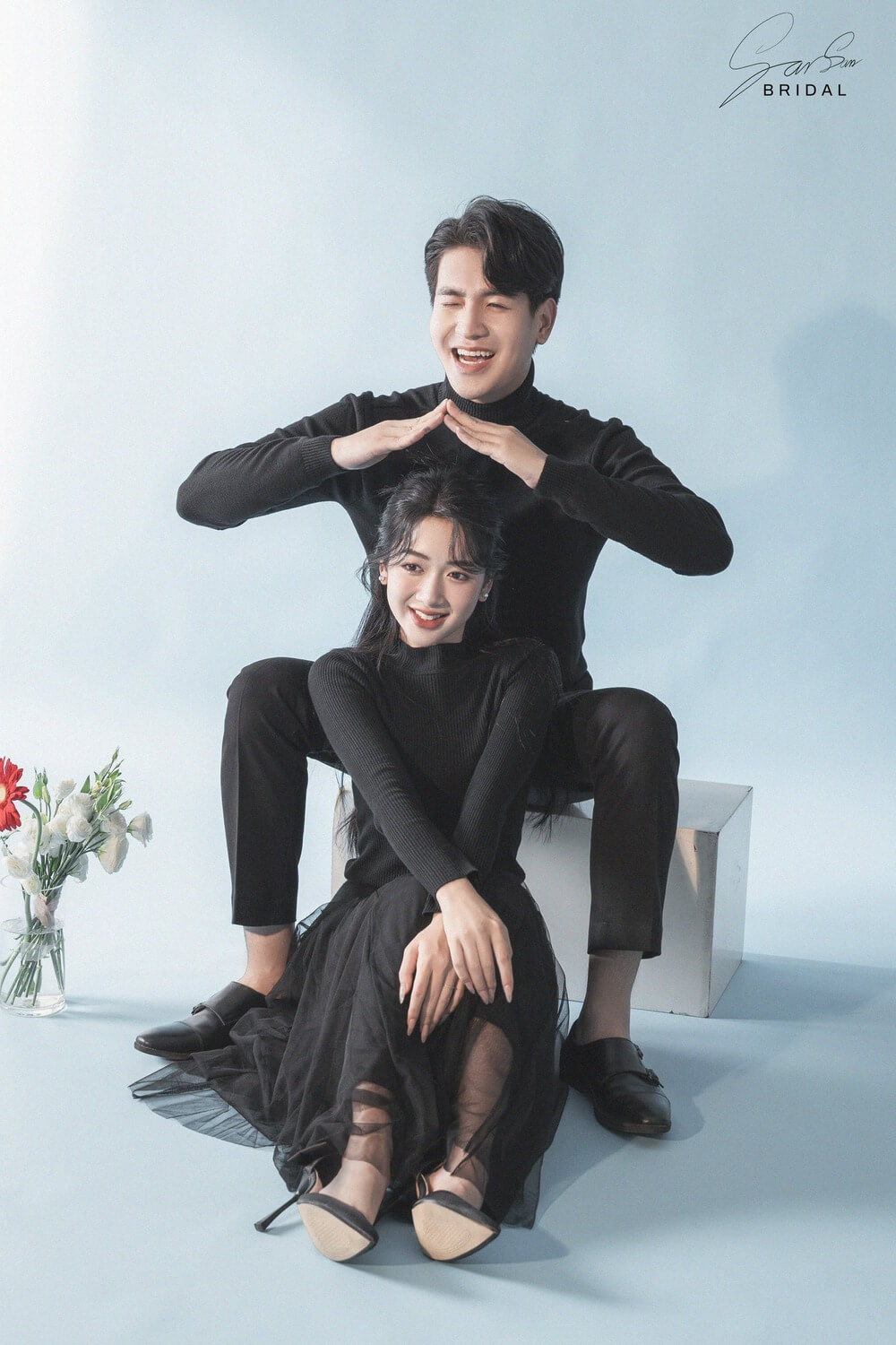Bộ ảnh cưới Hàn Quốc phong cách đơn giản