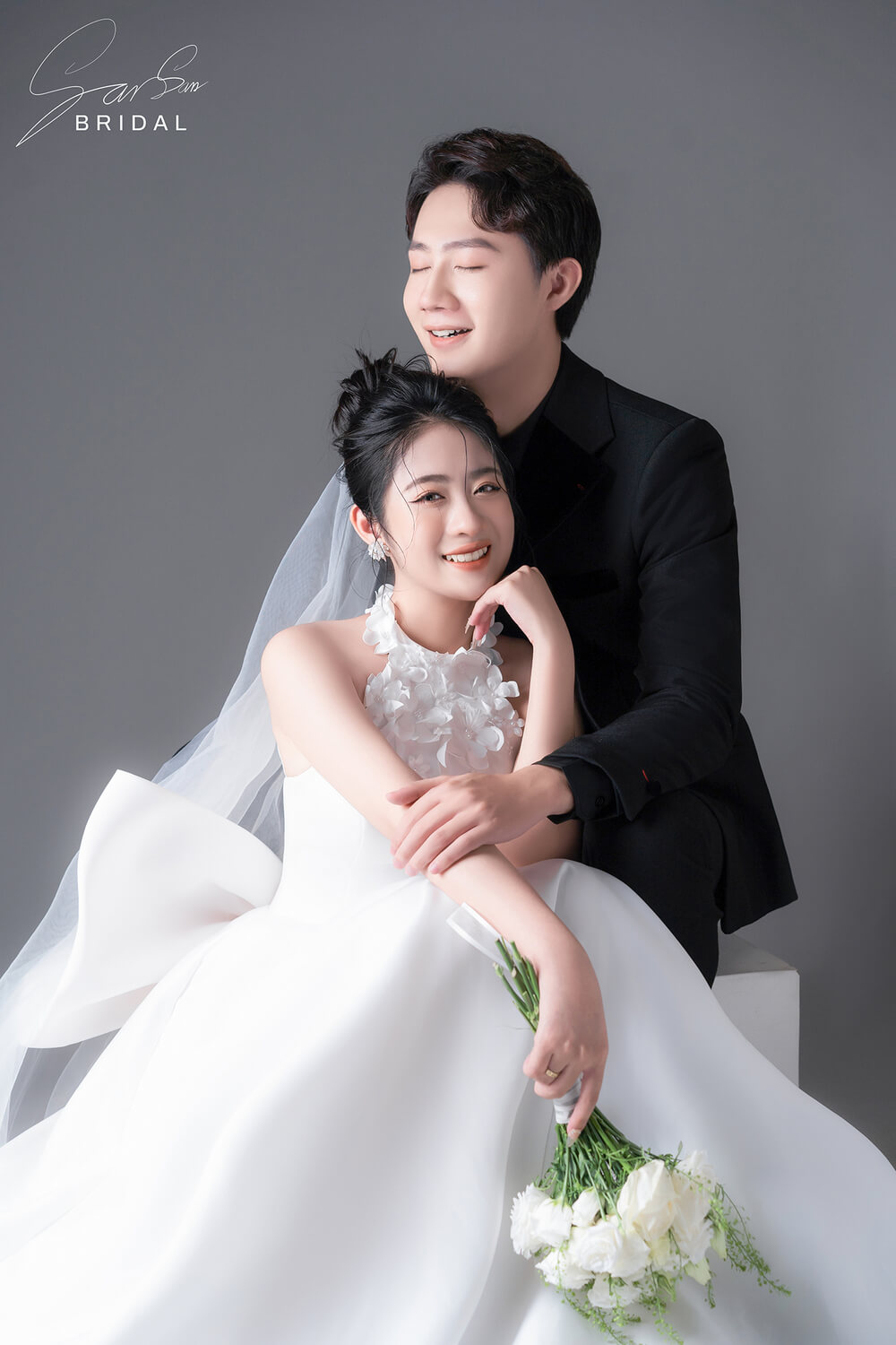 Concept chụp ảnh cưới Hàn Quốc trong studio