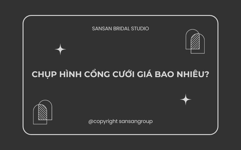 Chụp hình cưới để cổng